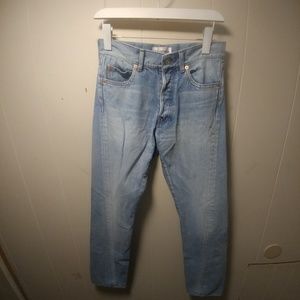 Balenciaga High Waisted Straight Leg Denim